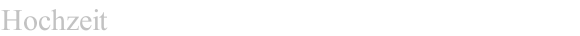 Hochzeit